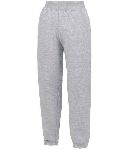 AWDis Kids Cuffed Jog Pants - Heather grey - 12-13